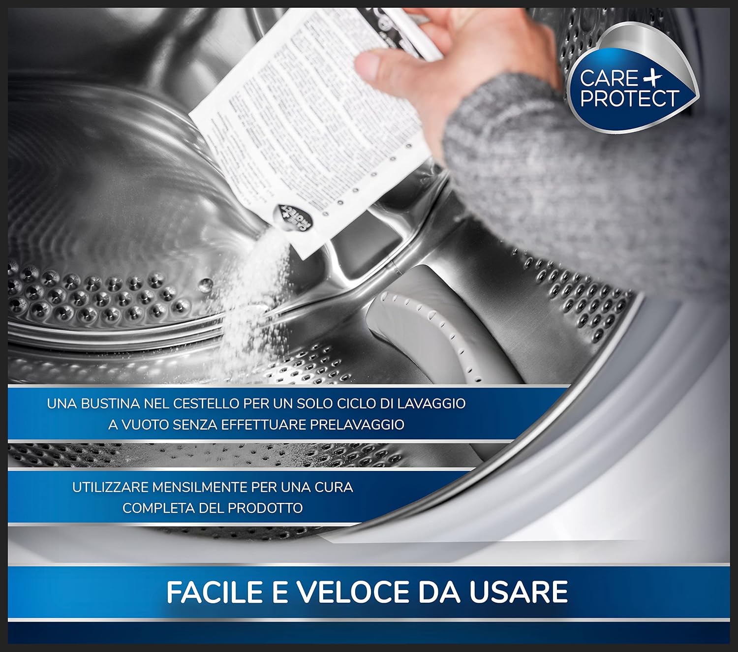 Thumbnail 5 de CARE + PROTECT 3in1 Anticalcare, Sgrassante e Igienizzante – 12 Bustine