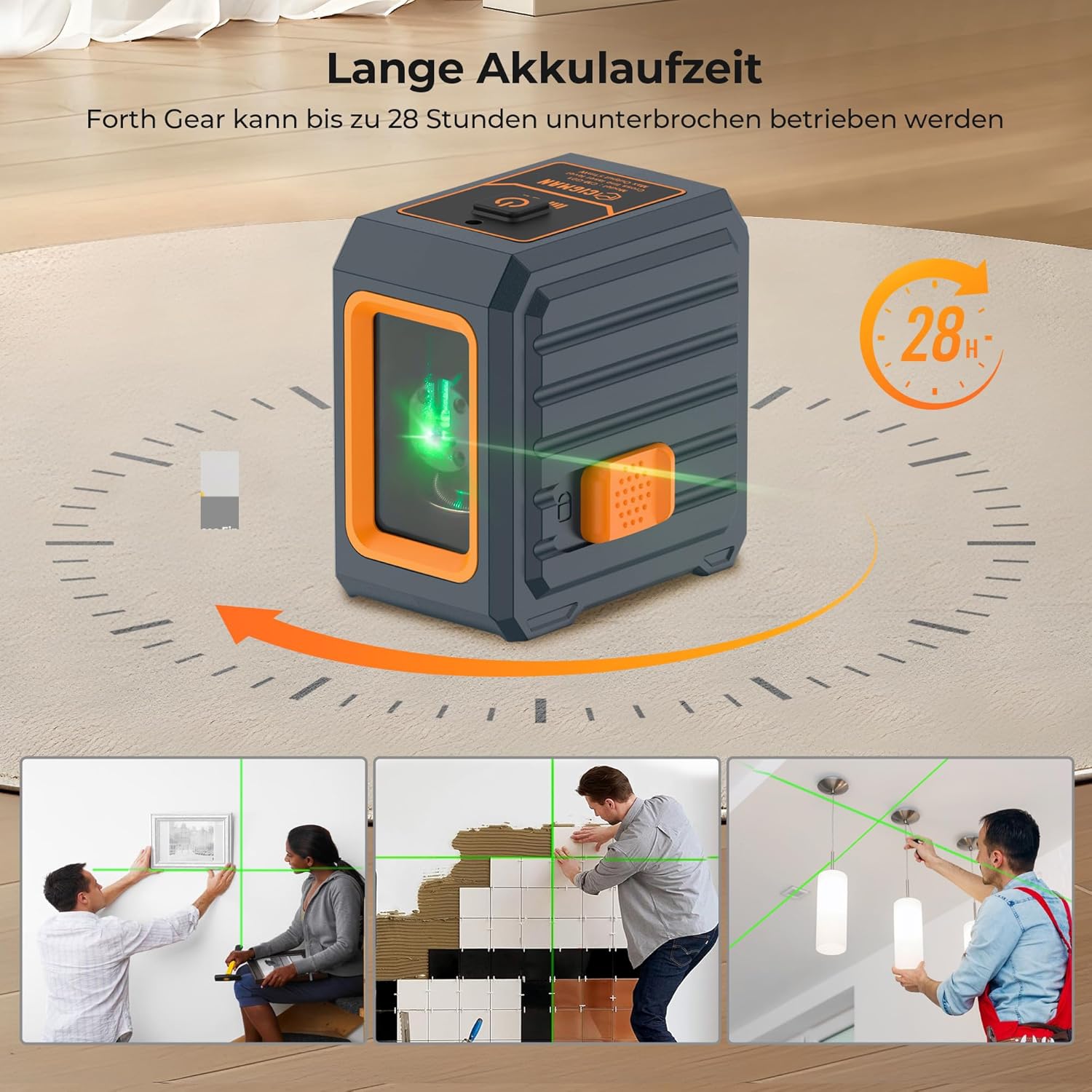 Thumbnail 2 de CIGMAN CM-G01T Kreuzlinienlaser 30 m mit Stativ