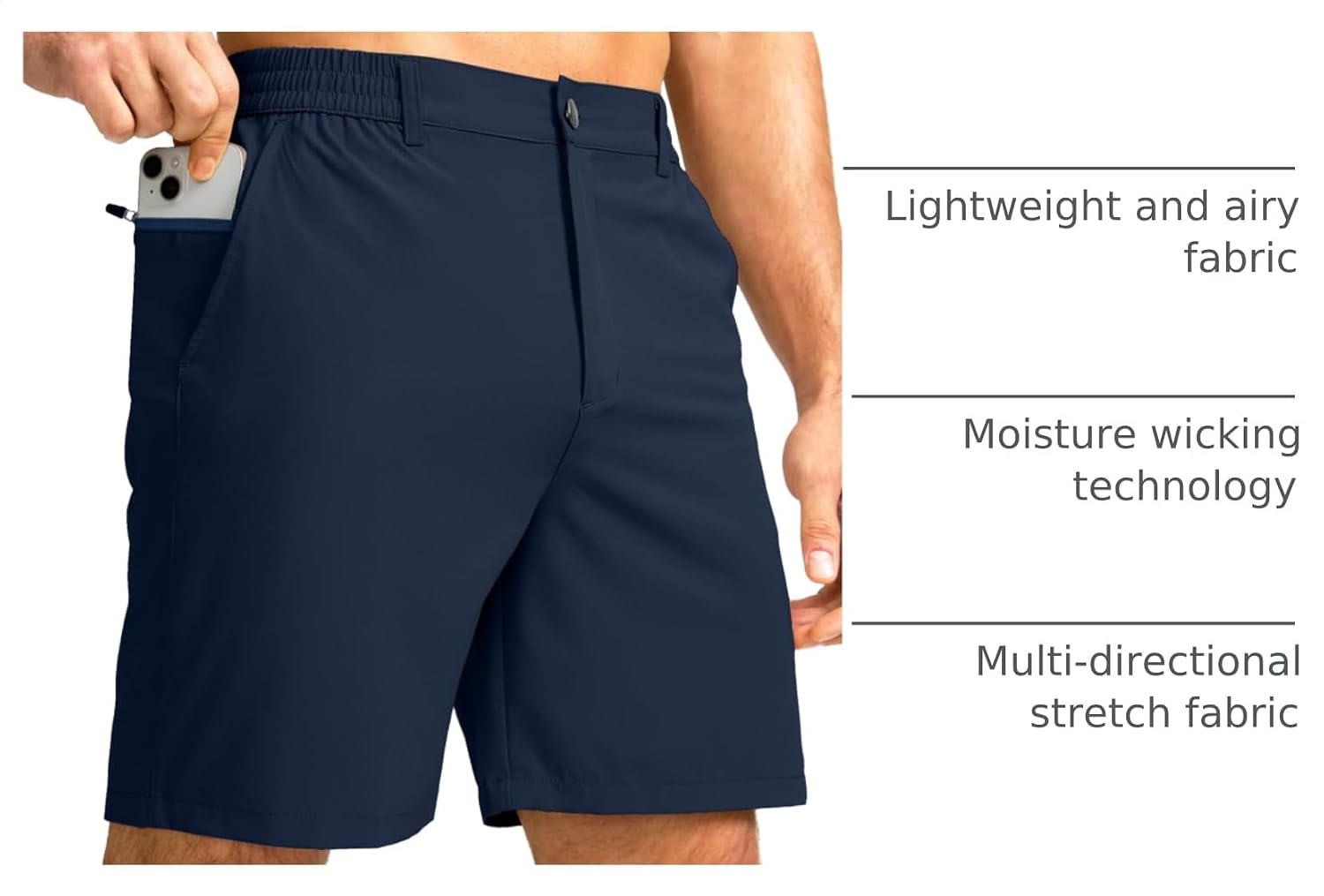 Detalle de Men's Golf Shorts with 7-Inch Inseam