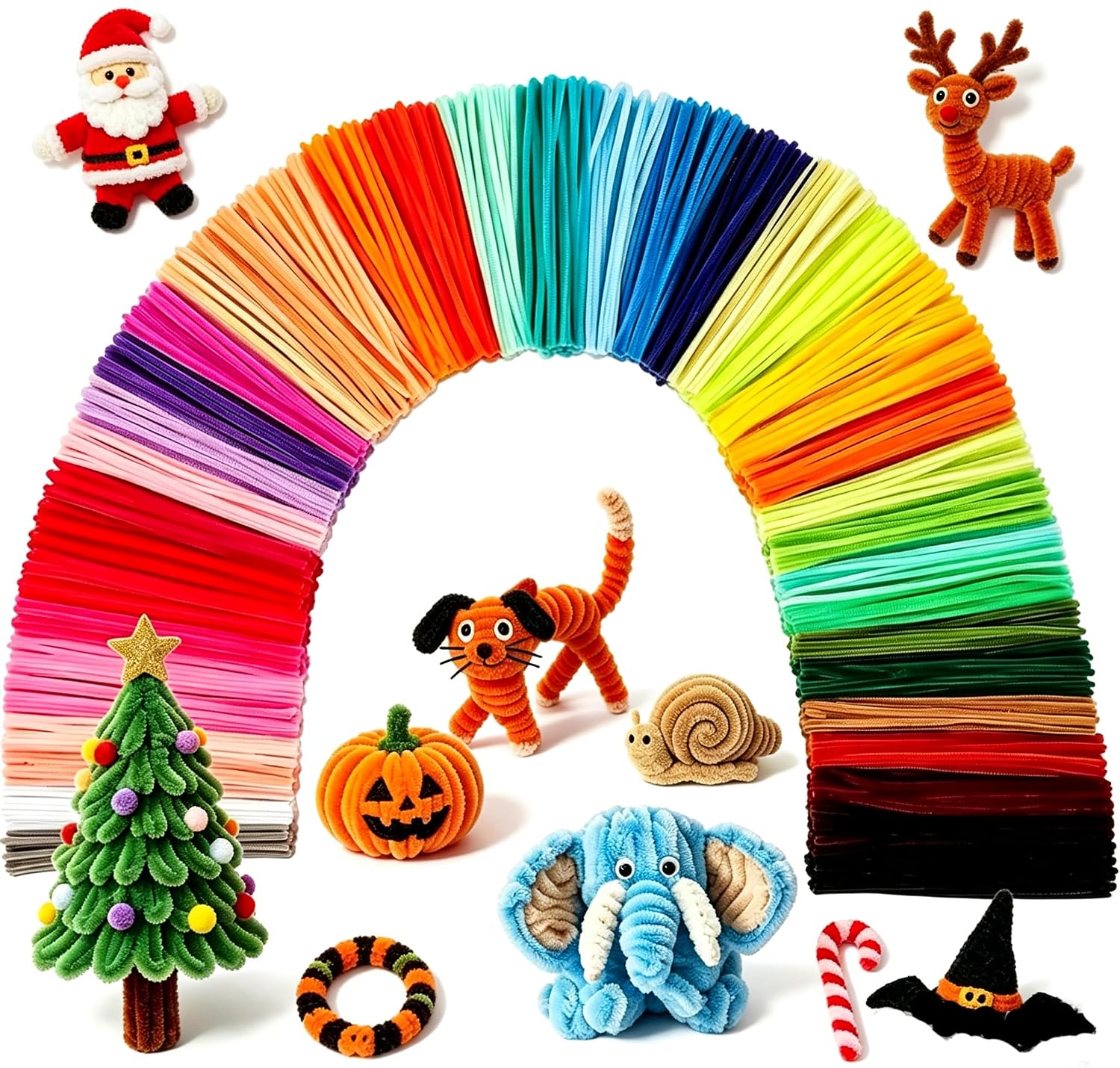 Detalle de Pipe Cleaners Craft Set, 600 Pieces