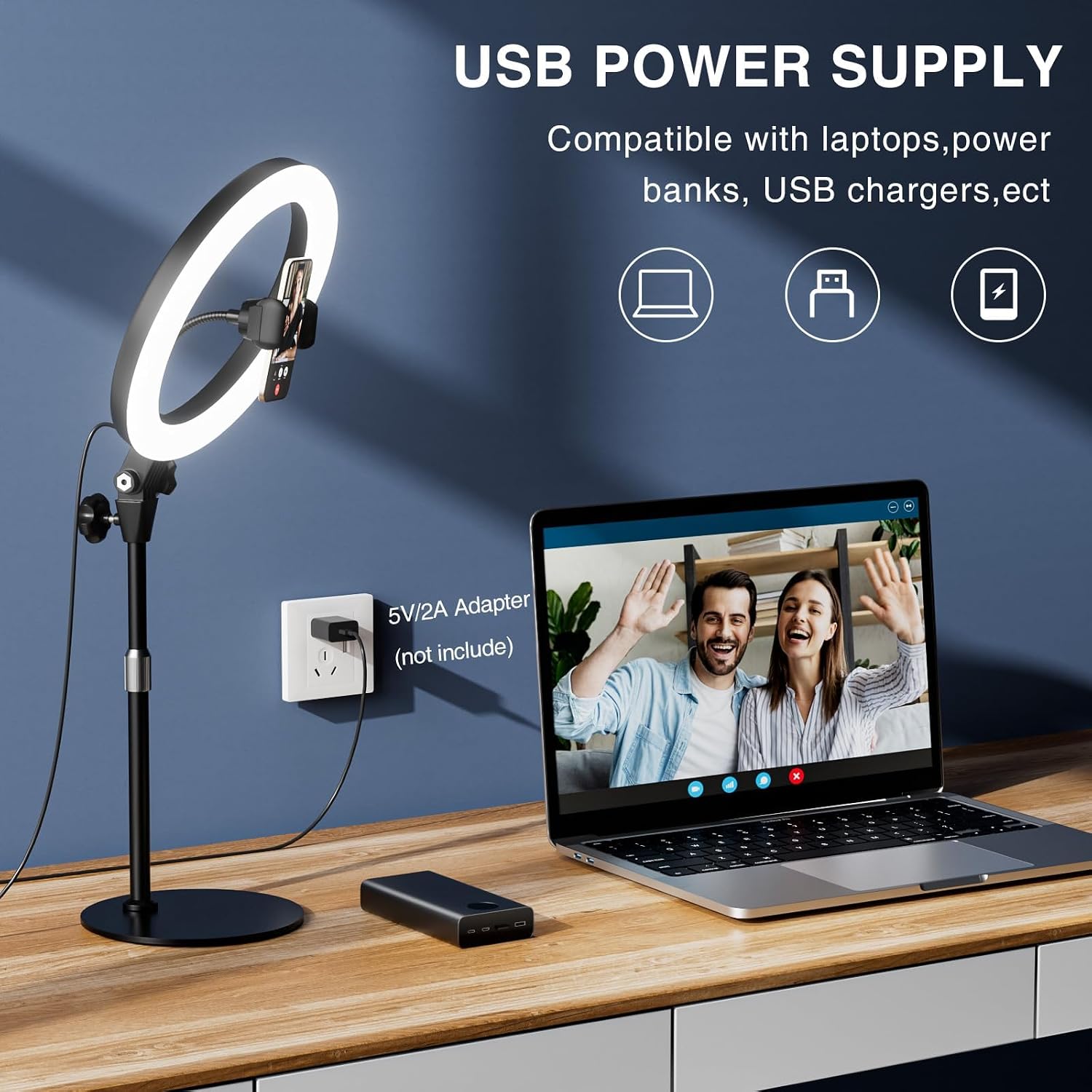 Thumbnail 5 de 10.5" Ring Light for Desktop