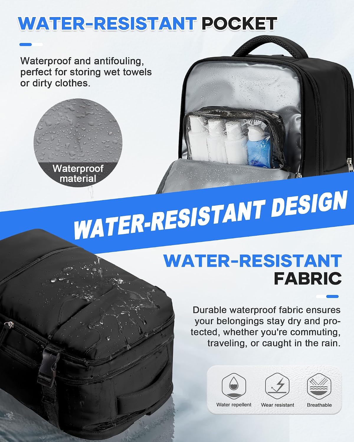 Detalle de Travel backpack cabin bag 40x30x20