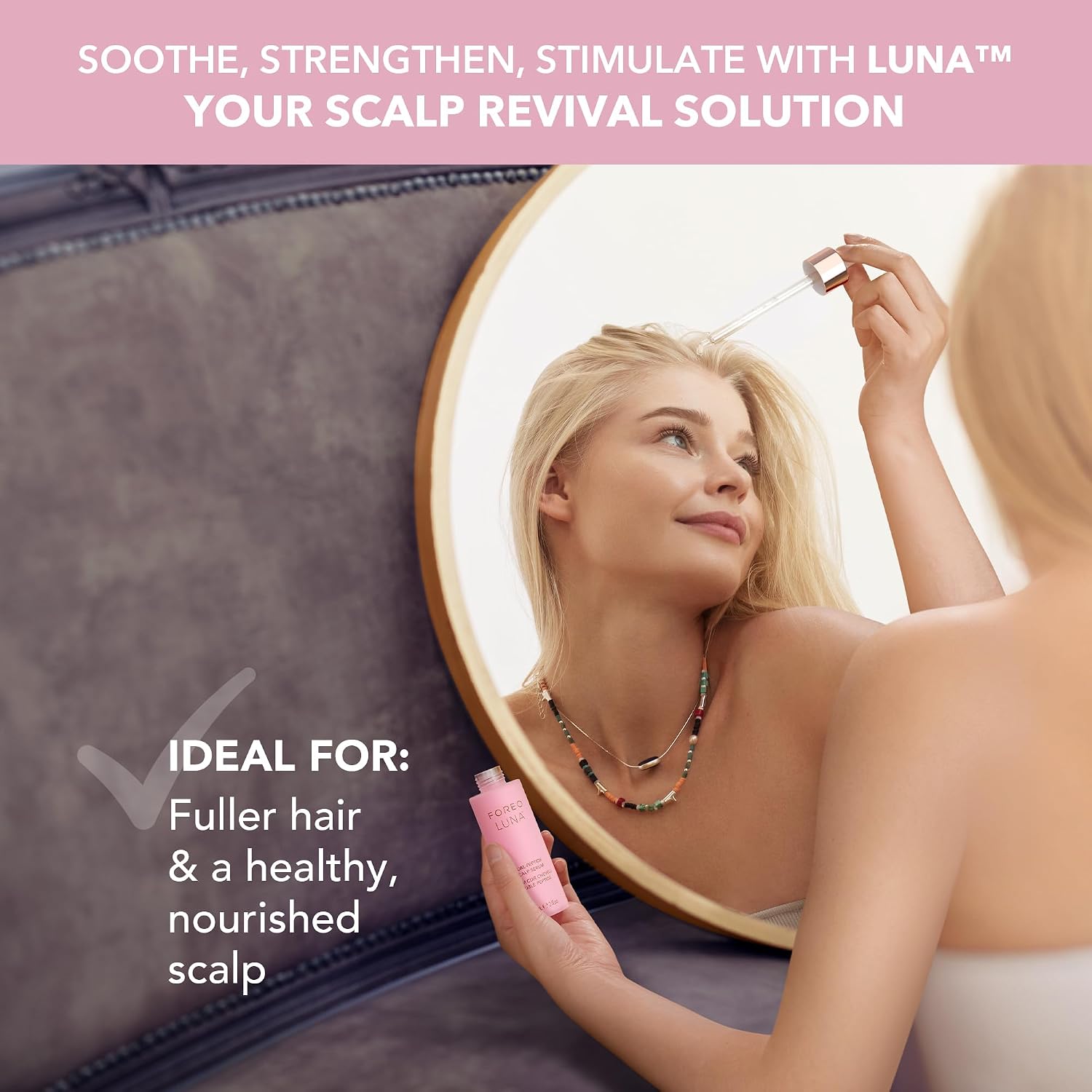 Detalle 2 de FOREO LUNA siero doppio peptide per capelli