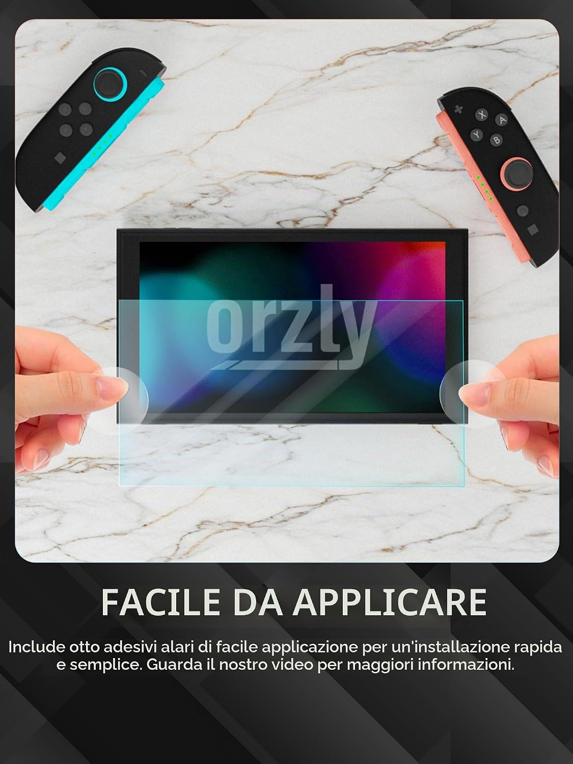 Thumbnail 5 de Orzly Pellicola protettiva Switch 7,9"