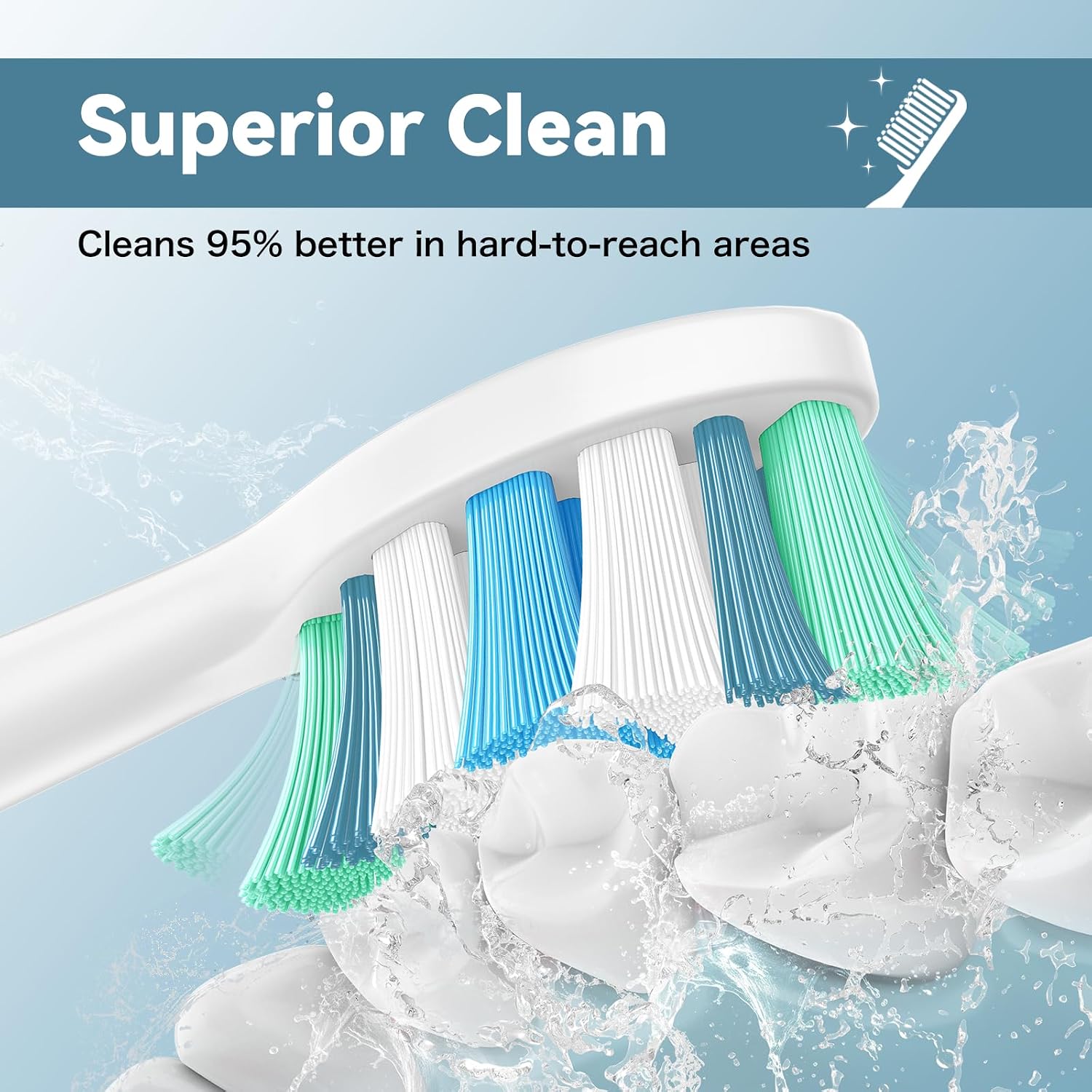 Detalle de Philips Sonicare Replacement Toothbrush Heads 8-pack 🪥