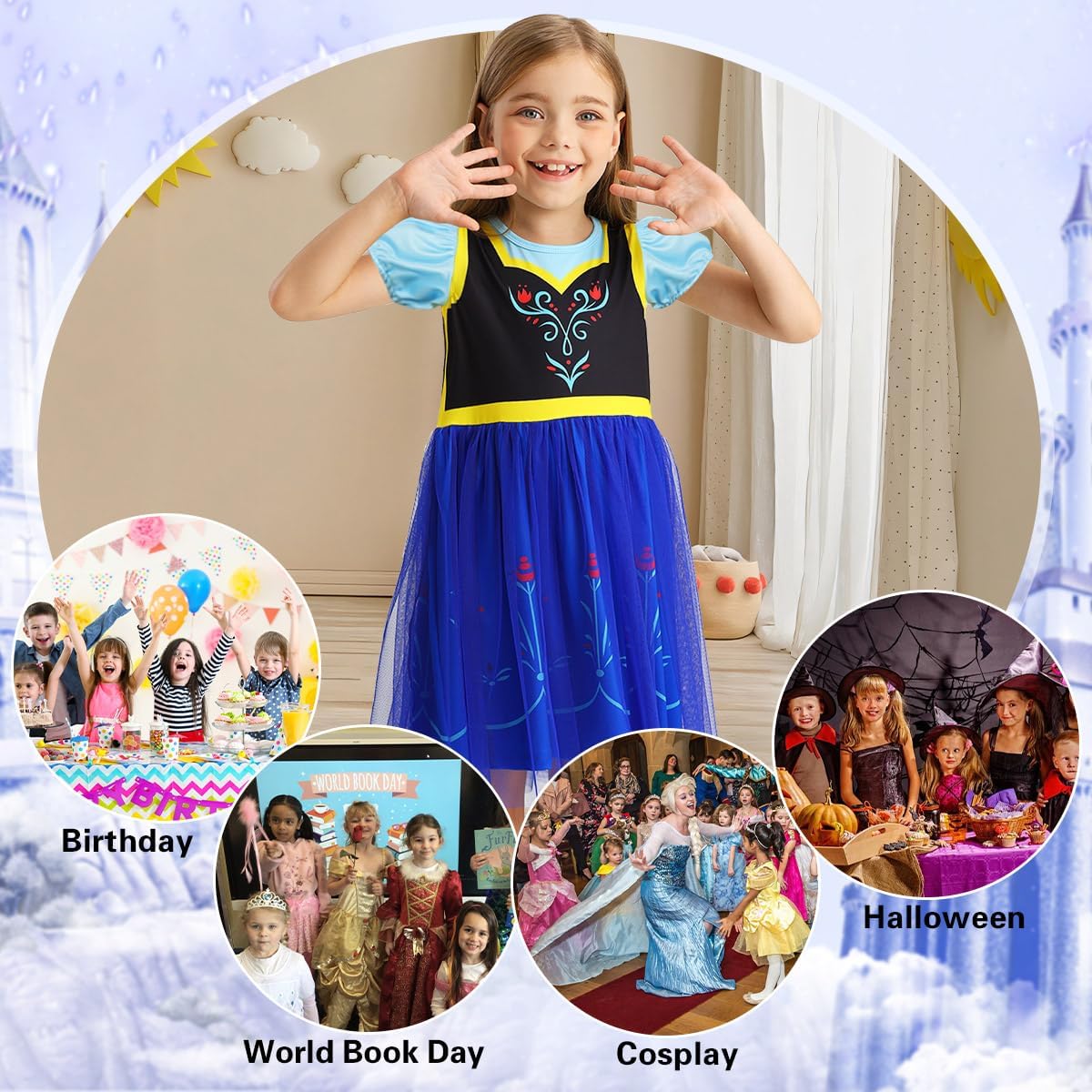 Detalle 1 de Girls' Tulle Princess Dress