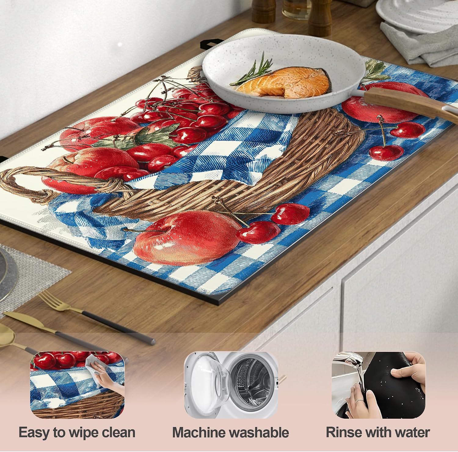 Detalle 1 de MTEXYMG MTEXYMG-stove top cover-01 Silicone Stove Cover, 28 x 20-Inch Non-Slip Mat