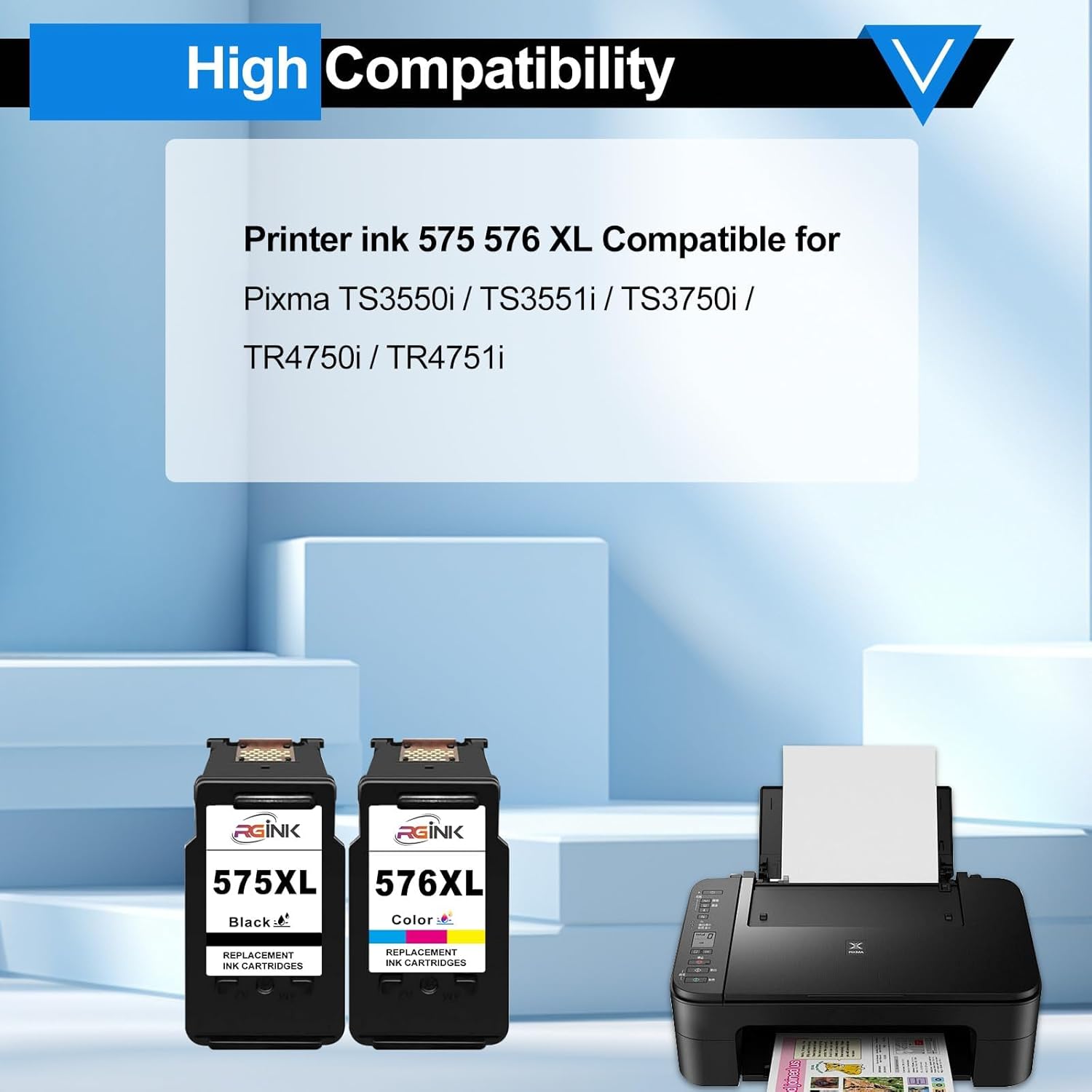 Thumbnail 1 de Cartuchos de tinta 575XL 576XL PG-575XL CL-576XL para Canon (Multipack) – RGiNK