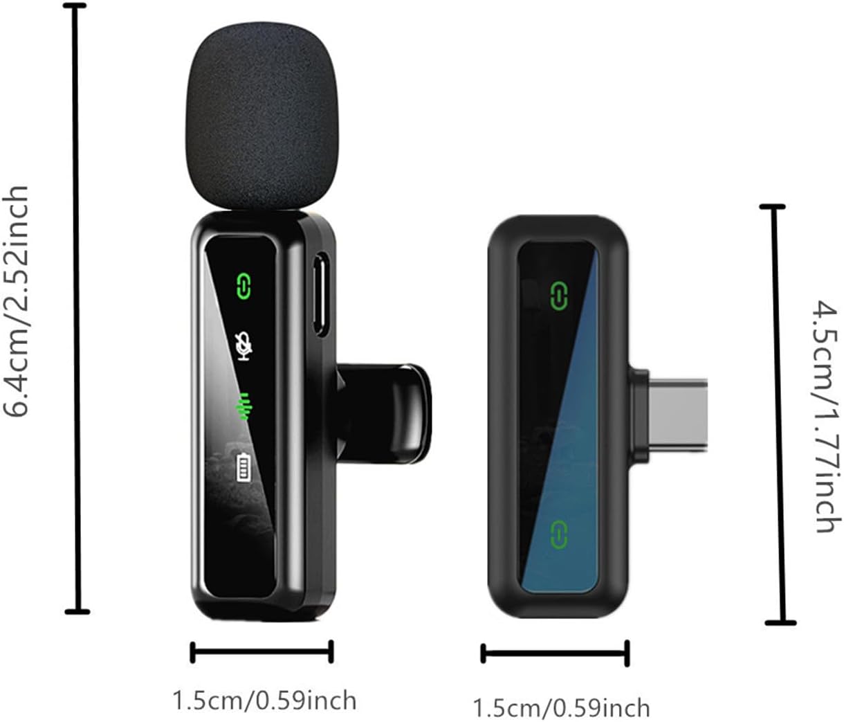 Detalle de FYCFYC Wireless Lavalier Microphone for iPhone – Black