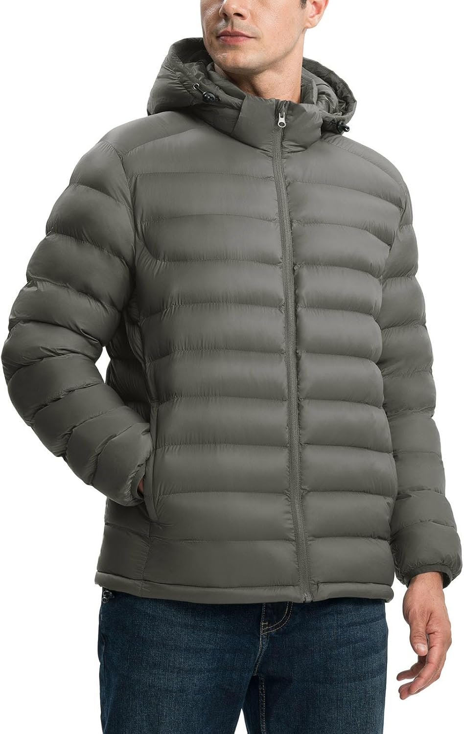 Detalle 2 de YSENTO Men's Puffer Jacket Nylon