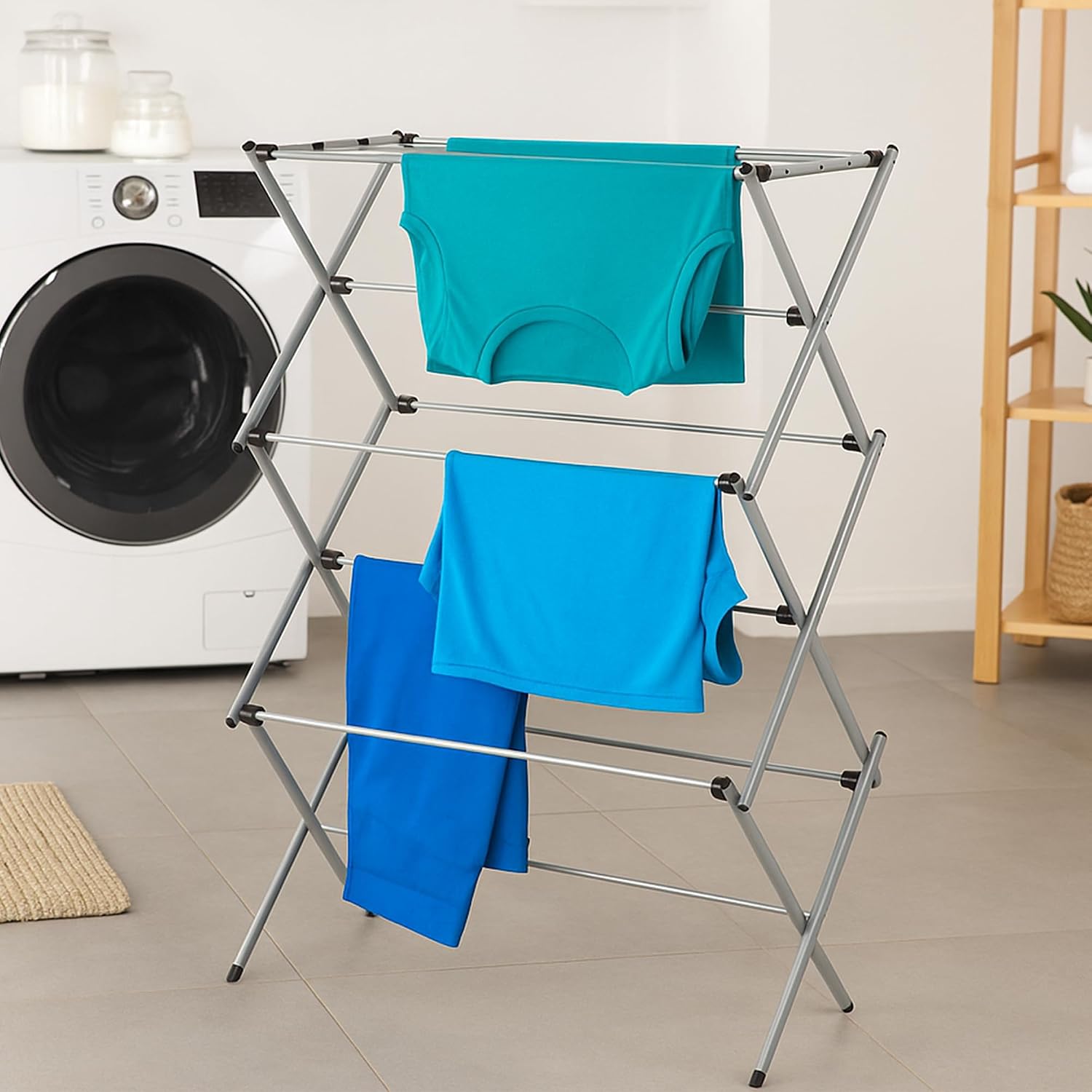 Thumbnail 1 de Honey-Can-Do Clothes Drying Rack 6-Tier