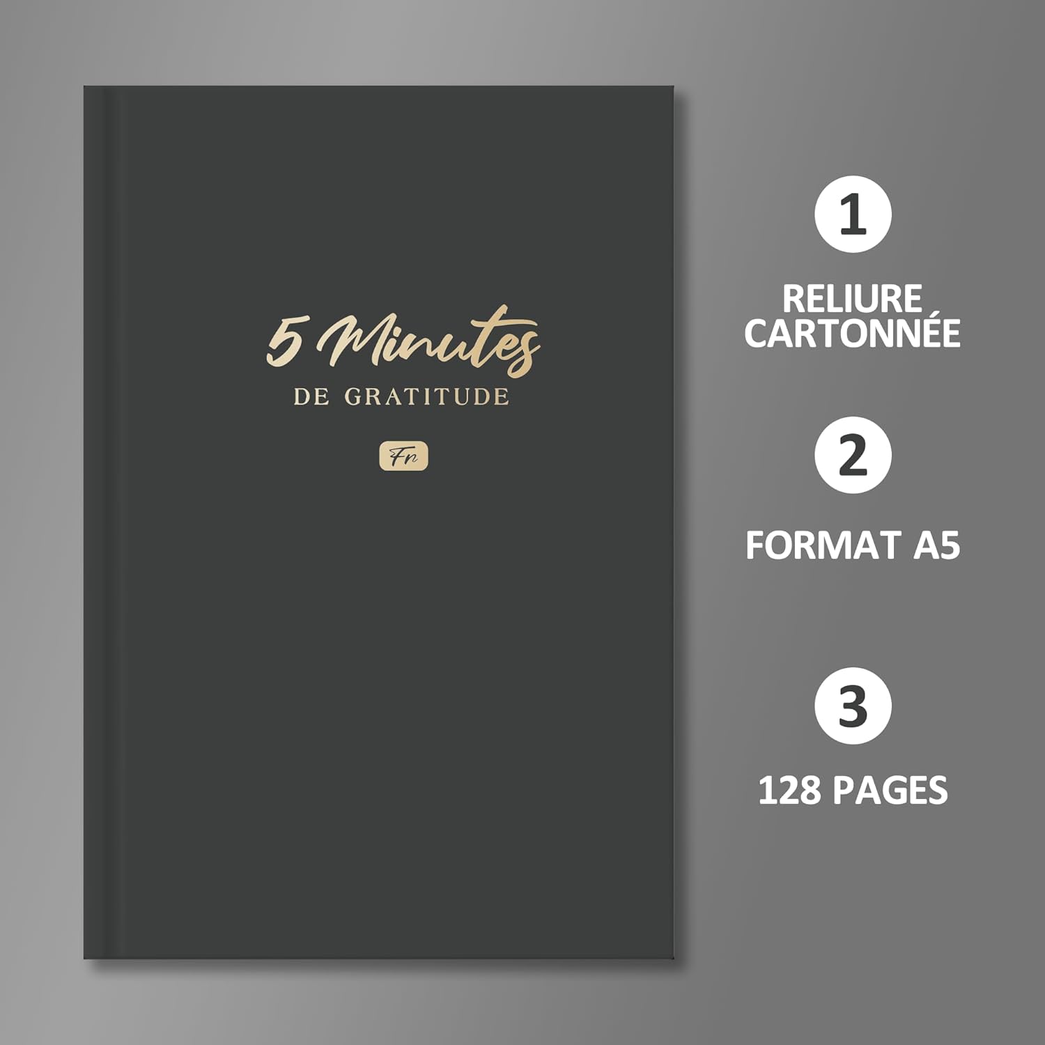 Thumbnail 2 de BIROYAL A5 Journal de gratitude 128 pages 📔