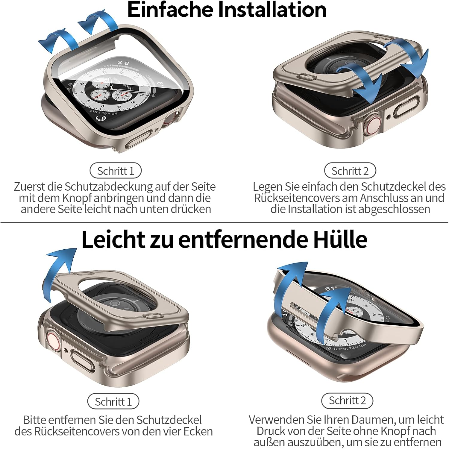 Detalle 2 de Kawoco 2 in 1 Wasserdichte Hülle 44 mm