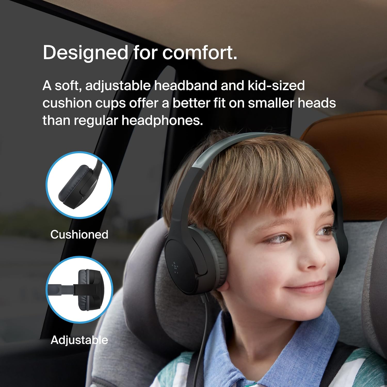 Detalle de Belkin SoundForm Mini: Auriculares niños con micrófono