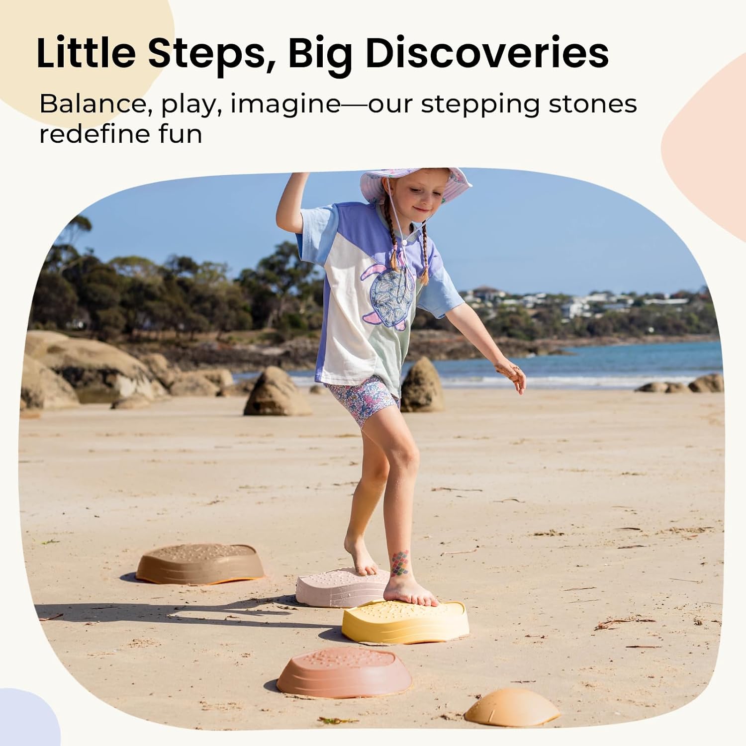 Detalle 2 de Tiny Land Stepping Stones 5pc Non-Slip Set