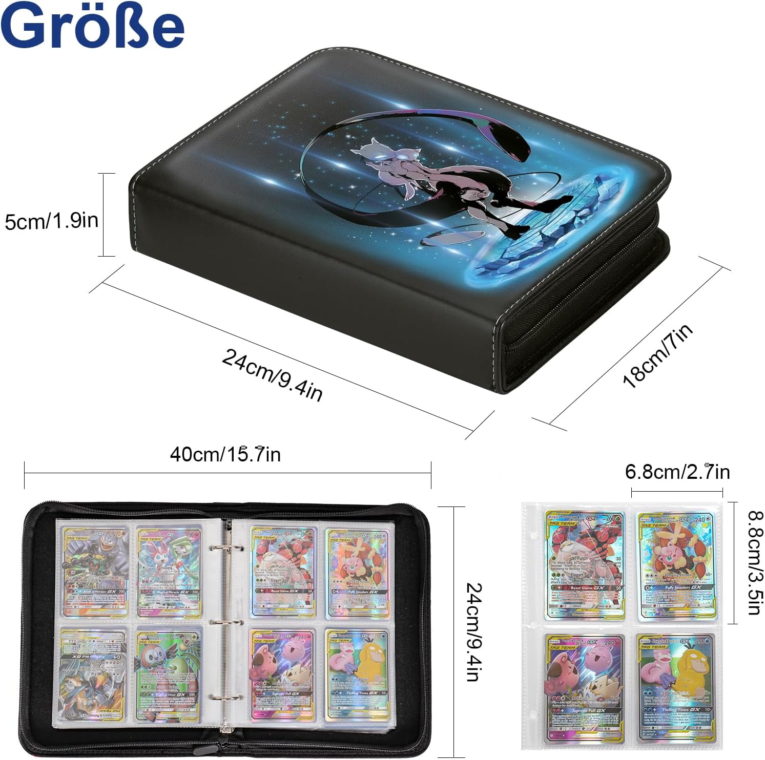 Thumbnail 1 de cm4 Sammelalbum 50 Seiten für Pokemon 📚