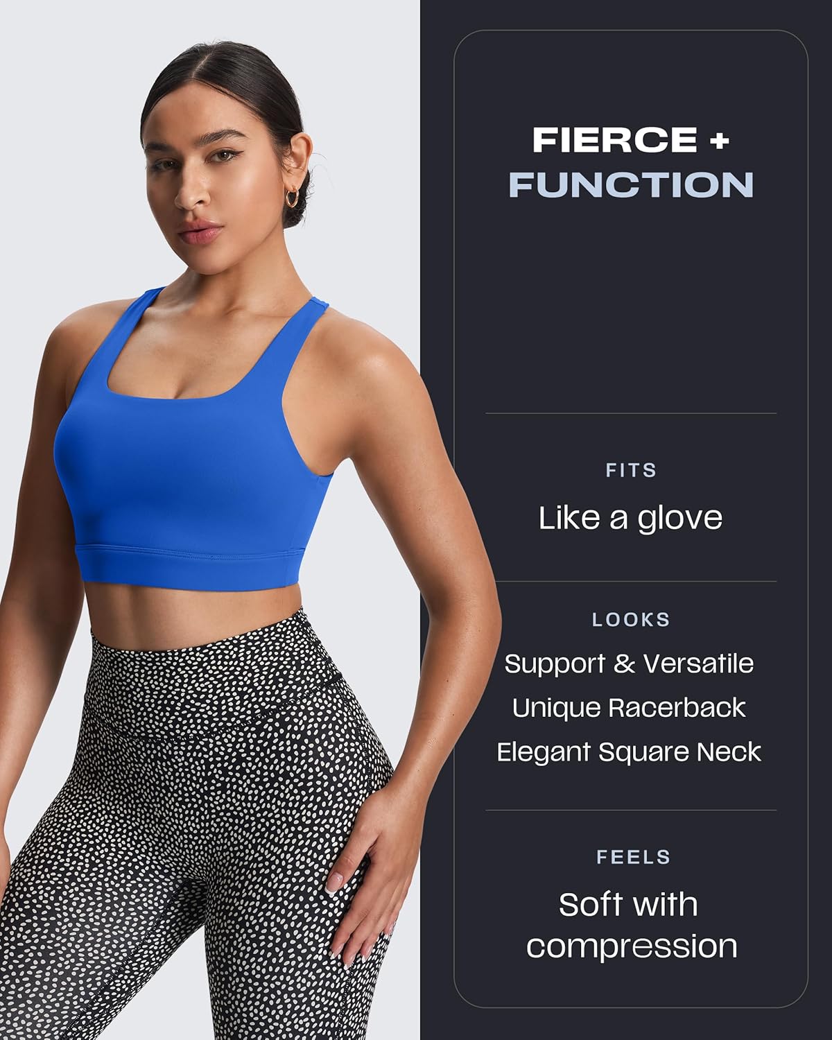 Thumbnail 1 de Aoxjox Women's High Impact Workout Sports Bra with Hollow Racerback
