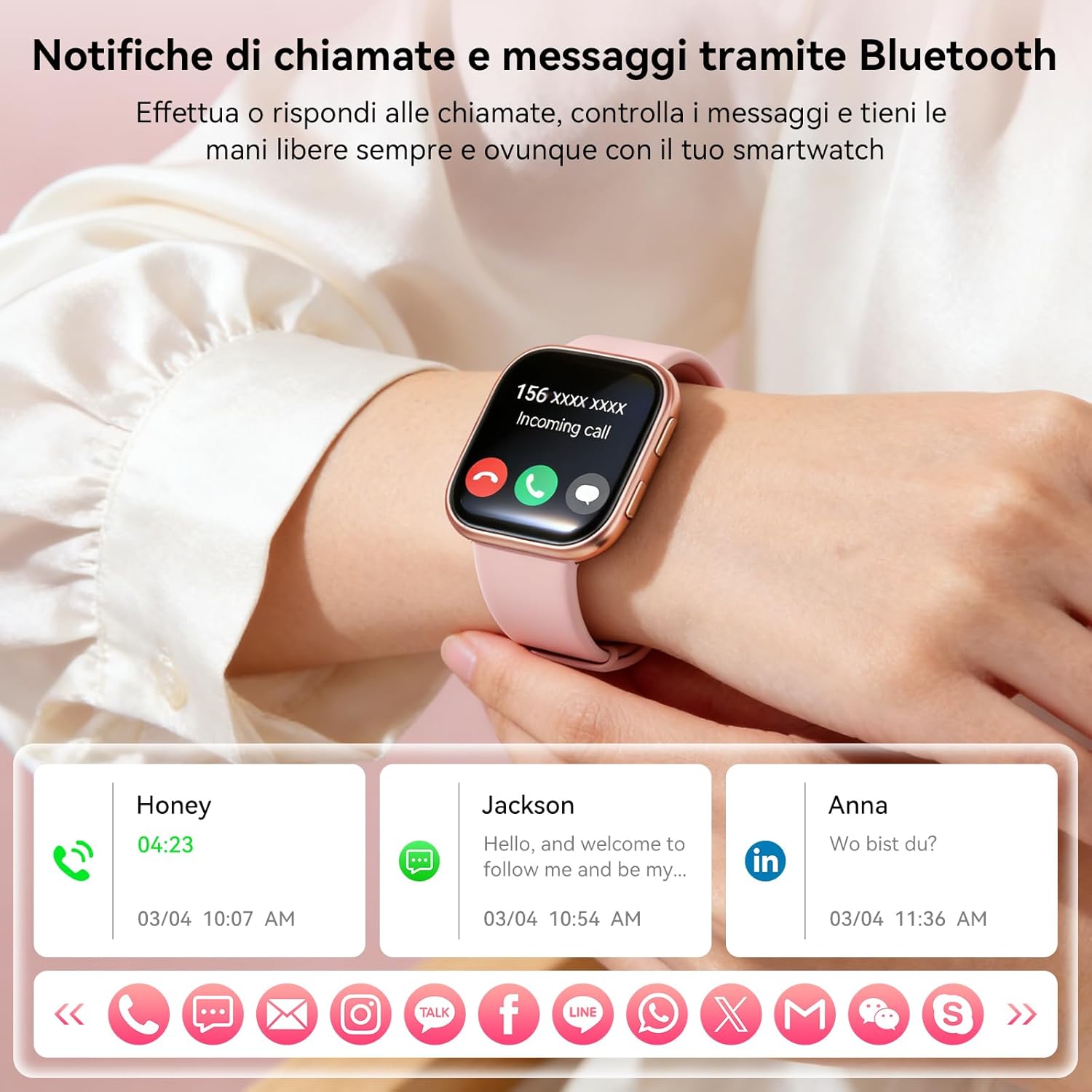 Thumbnail 3 de Mingtawn Smartwatch Donna, 7 Cinturini: un mix di stile e funzionalità per la vita quotidiana