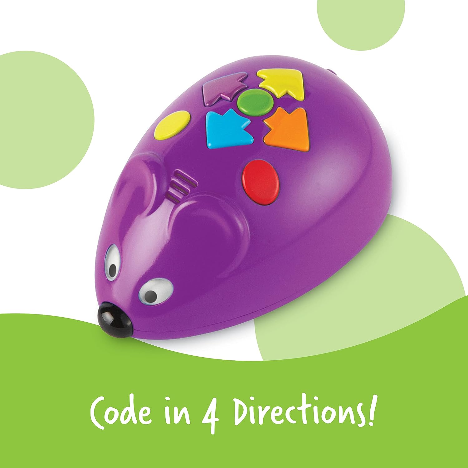 Detalle de Learning Resources Code & Go programmeerbare robotmuis, 31-delige set met 30 activiteitenkaarten