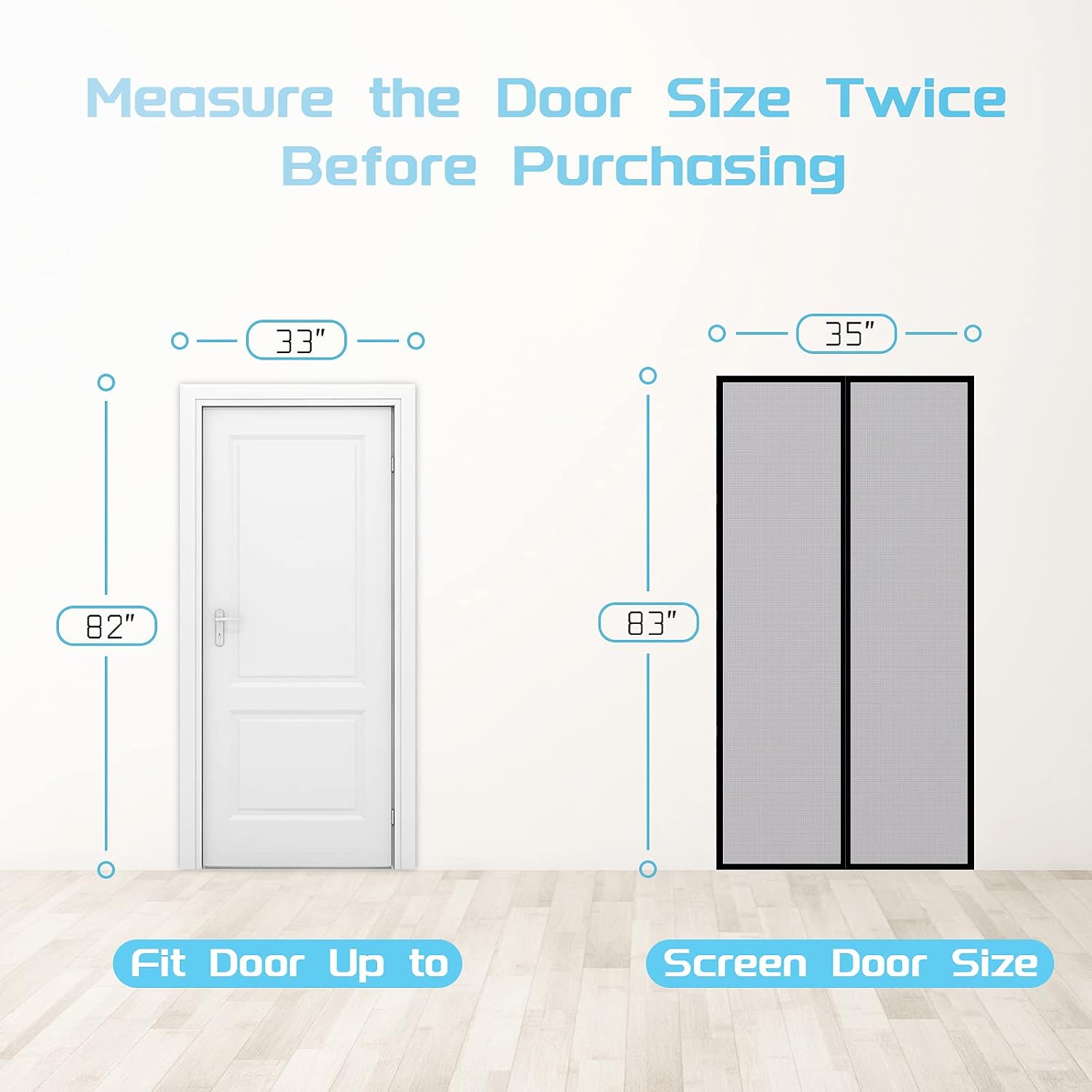 Detalle 2 de TheFitLife Magnetic Fly Screen for Doors (90x210cm) – Fibreglass Mesh with Auto-Snap Magnets