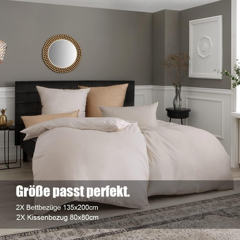 Thumbnail 3 de Soifox Bettwäsche 135x200 Beige, 4-teilig