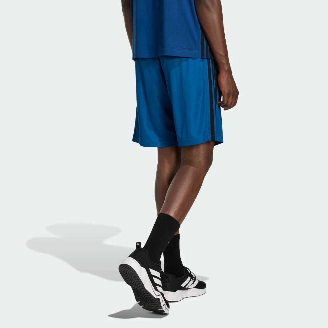 Thumbnail 1 de adidas pantalón corto de entrenamiento de piqué Essentials Base 3 Stripes (23 cm)