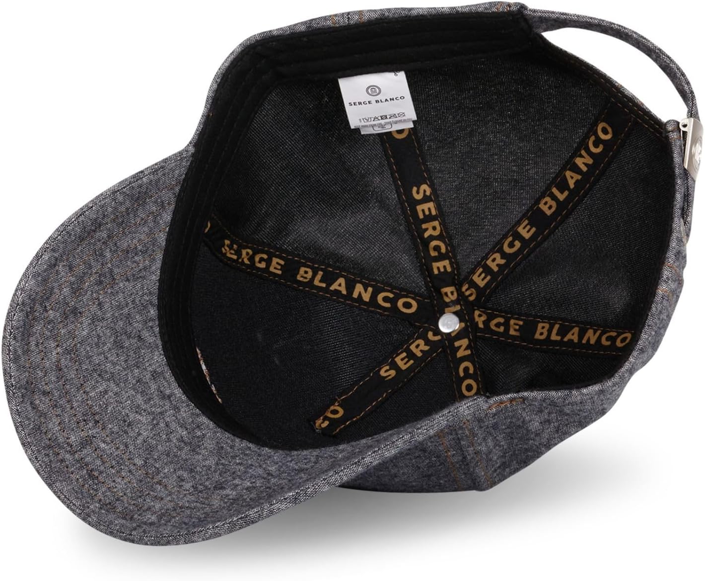 Detalle de Serge Blanco Cappellino Uomo Cotone – Berretto Baseball Denim Verde, Taglia Unica