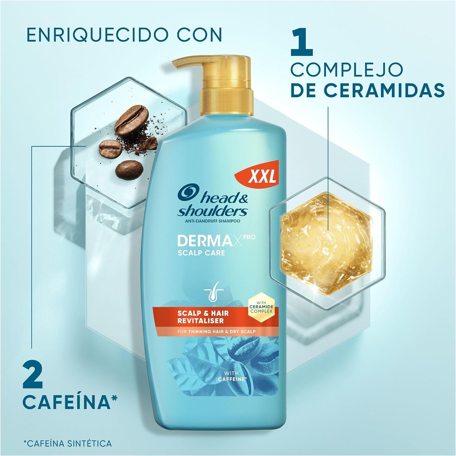 Detalle de H&S DermaXPro Revitalizante 800 ml