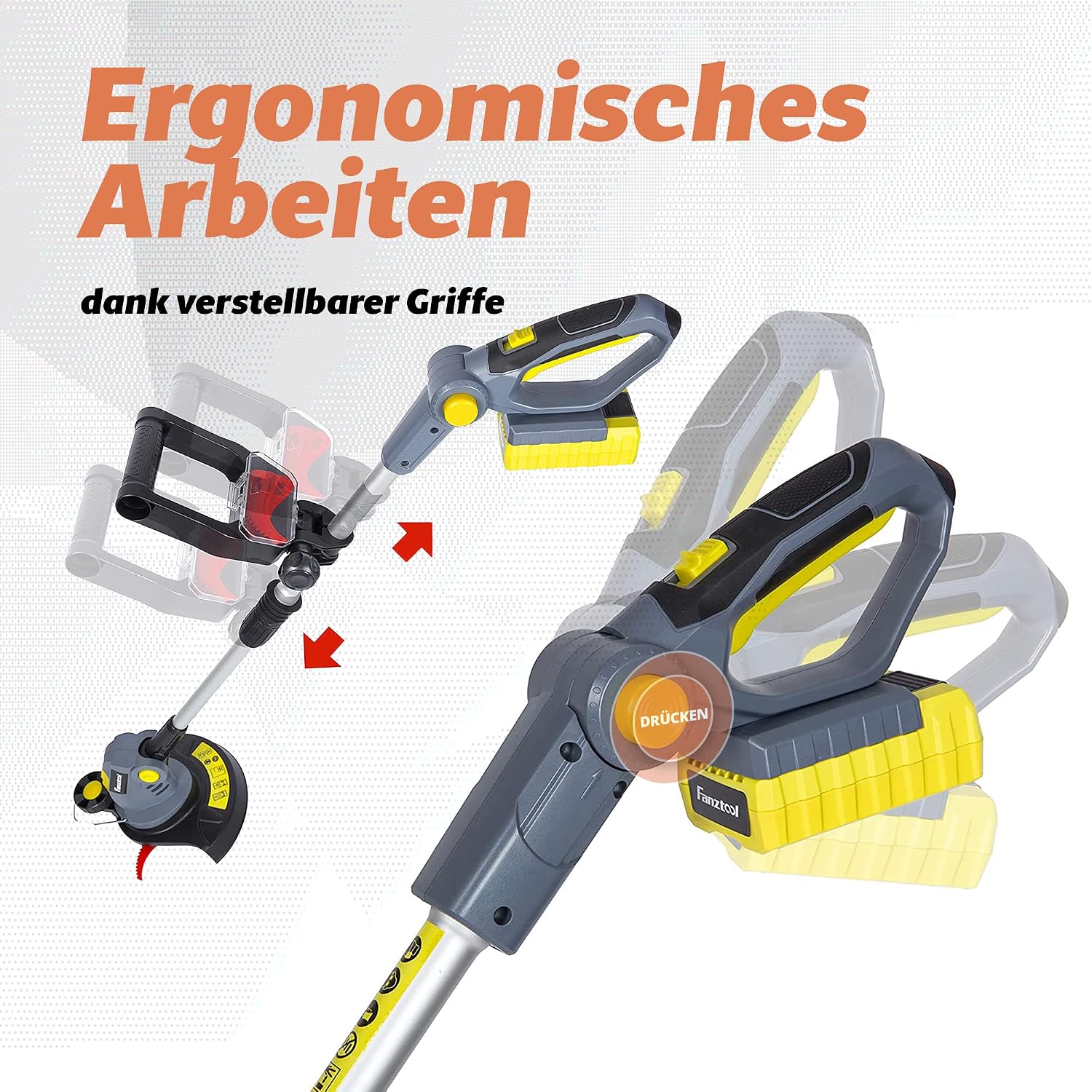 Thumbnail 4 de Fanztool Tagliabordi a batteria 20 V: kit completo con batteria da 2 Ah, caricabatterie e 15 lame di ricambio