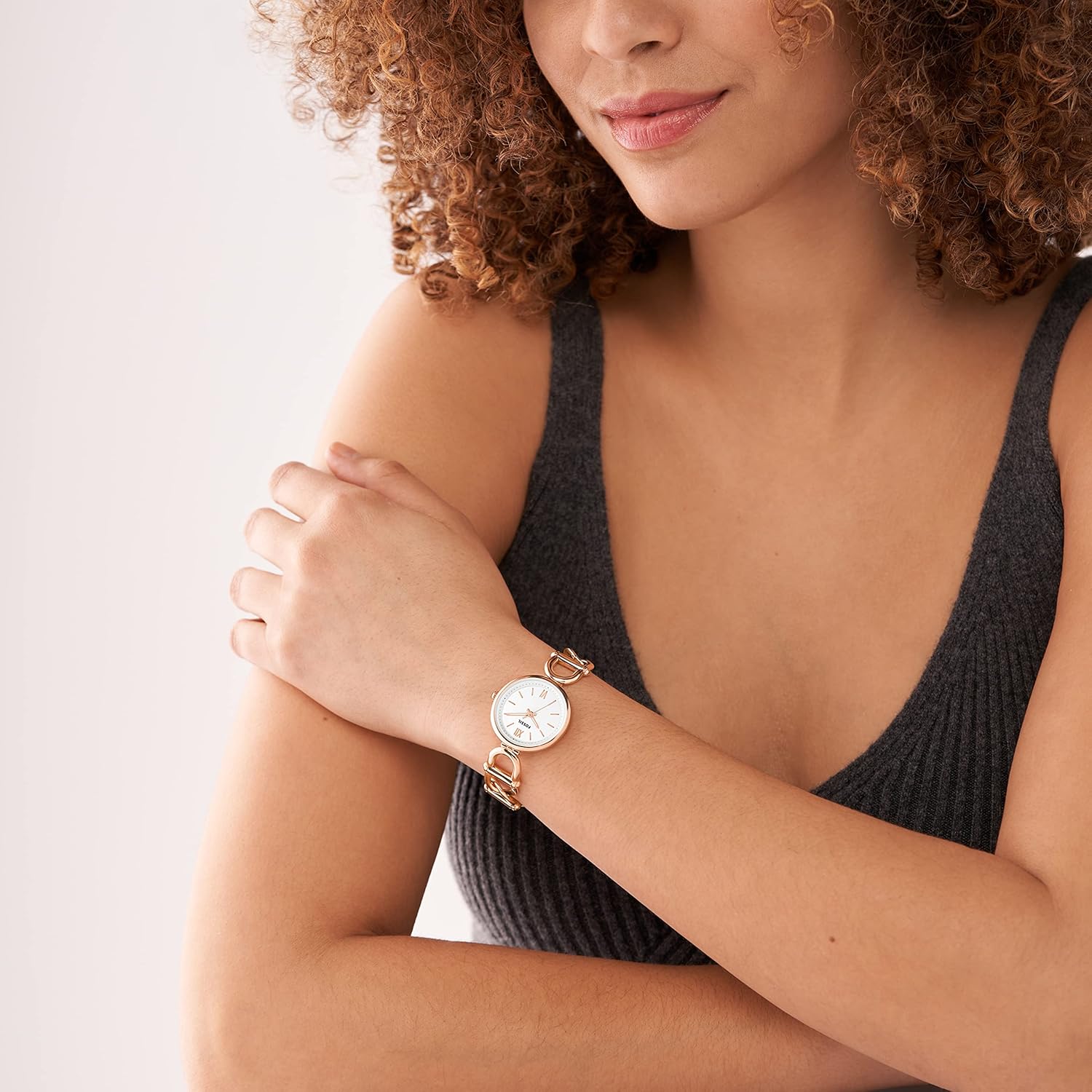 Thumbnail 4 de Fossil Carlie Uhr für Damen – Roségold, 30 mm Fischleder? Nein Edelstahl