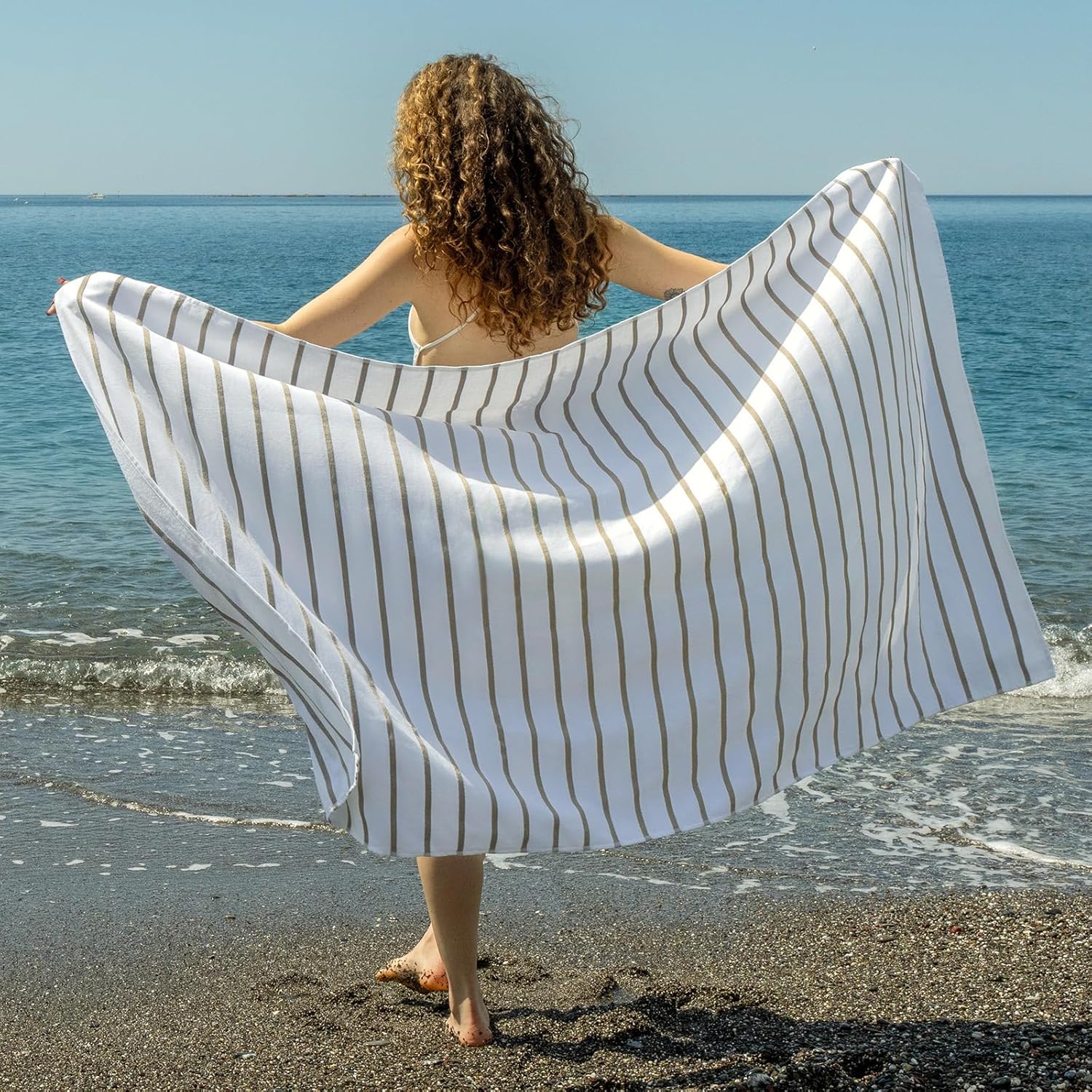 Thumbnail 3 de Nice Homeit – Set da 2 Teli Mare in Cotone 100x180 cm: assorbente, leggero e Made in Italy