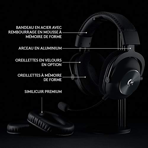 Detalle 2 de Logitech G PRO X LIGHTSPEED Casque gaming sans fil