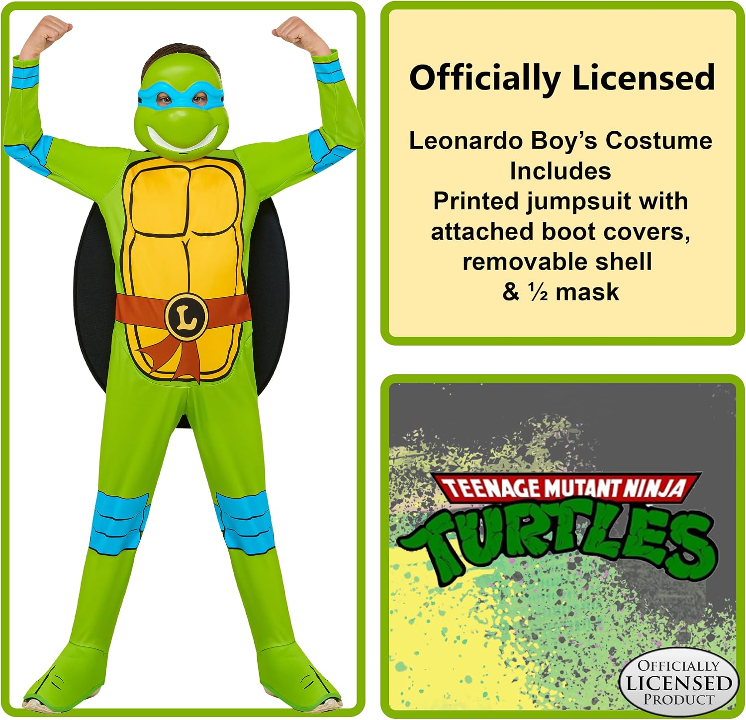 Detalle 2 de Rubies Kids' Leonardo Costume, Size Large