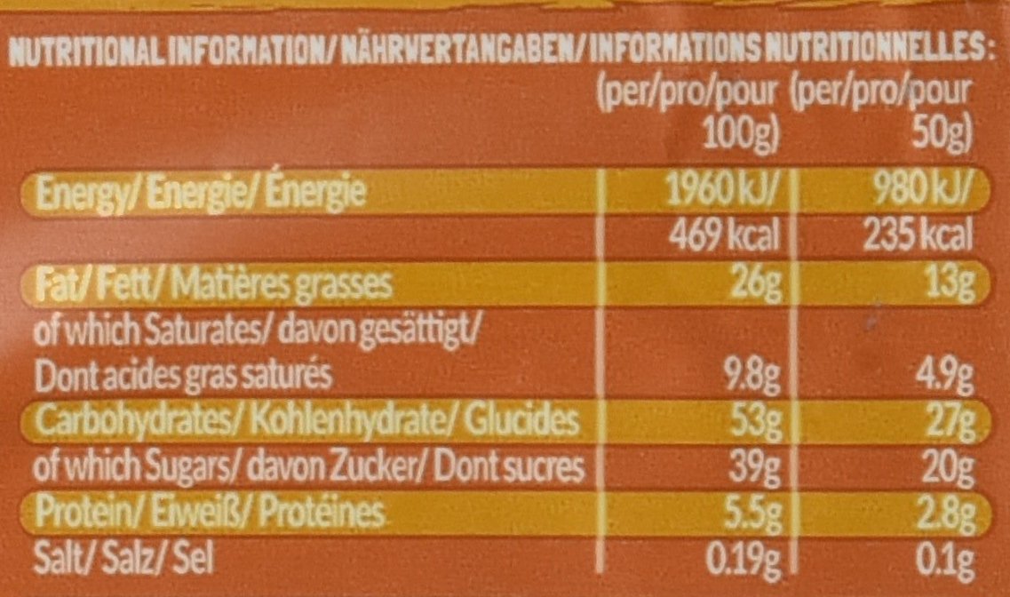 Detalle de Broderick's Kuchen Riegel Caramel Slice – 20er Pack (20 x 50 g)