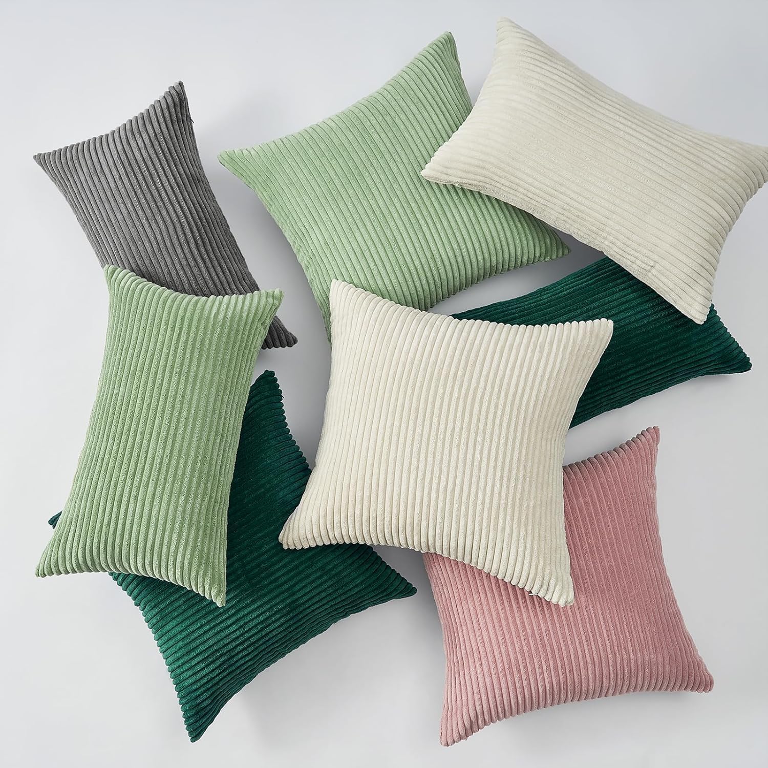 Thumbnail 5 de Topfinel Fundas de Cojín Acanaladas 40x60 cm 🛋