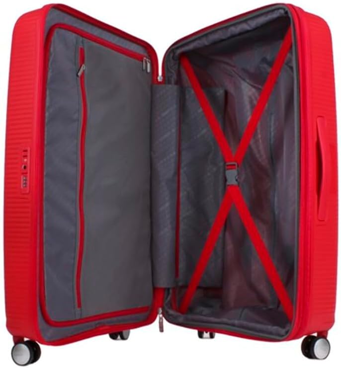 Thumbnail 1 de American Tourister Soundbox Spinner M extensible 67 cm Rouge (Coral Red) – valise à roulettes TSA
