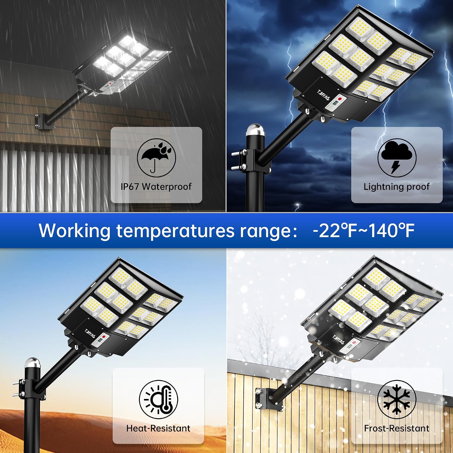 Thumbnail 4 de JAYNLT Y-2000W Lampione Solare 60000LM