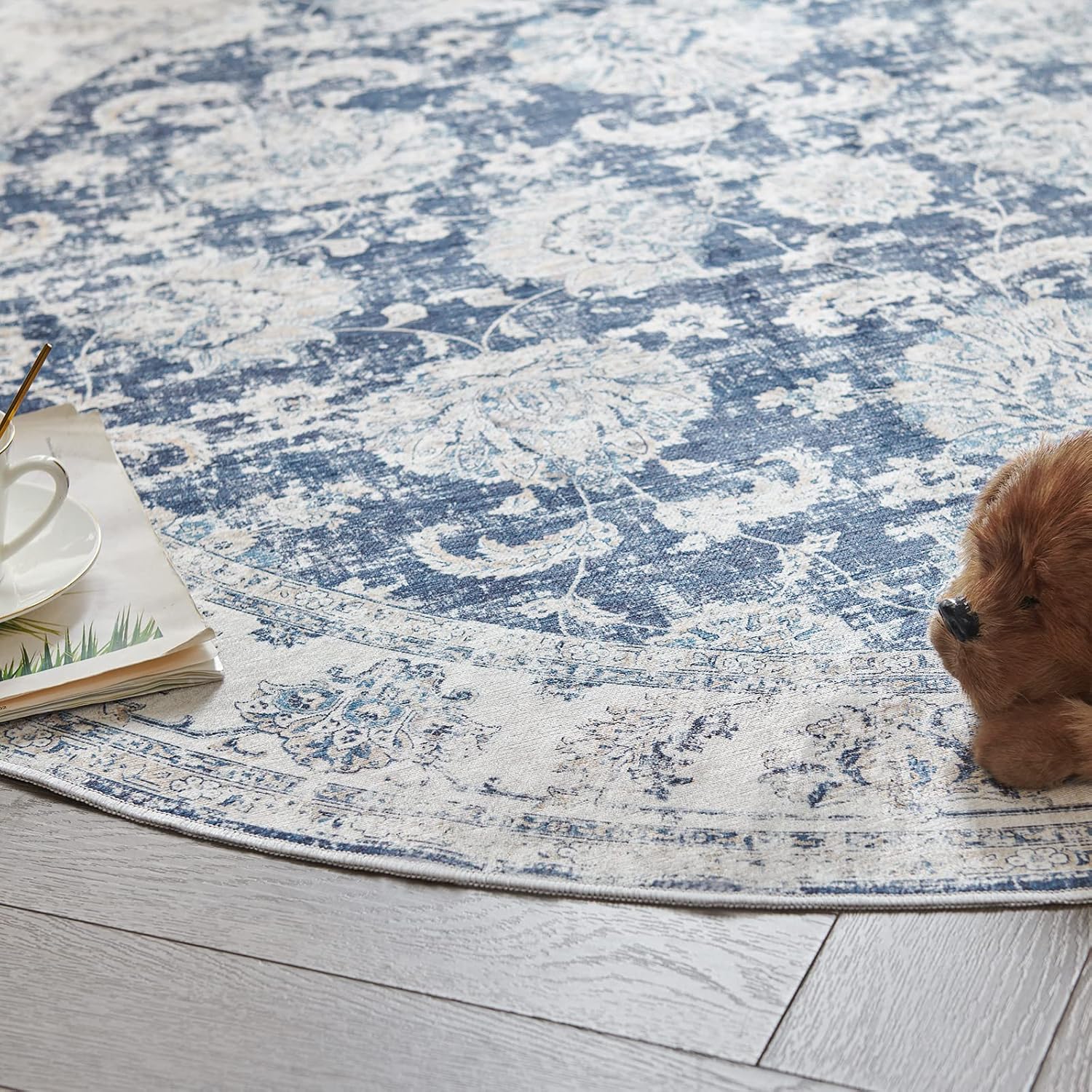 Thumbnail 6 de JINCHAN Round Area Rug 6