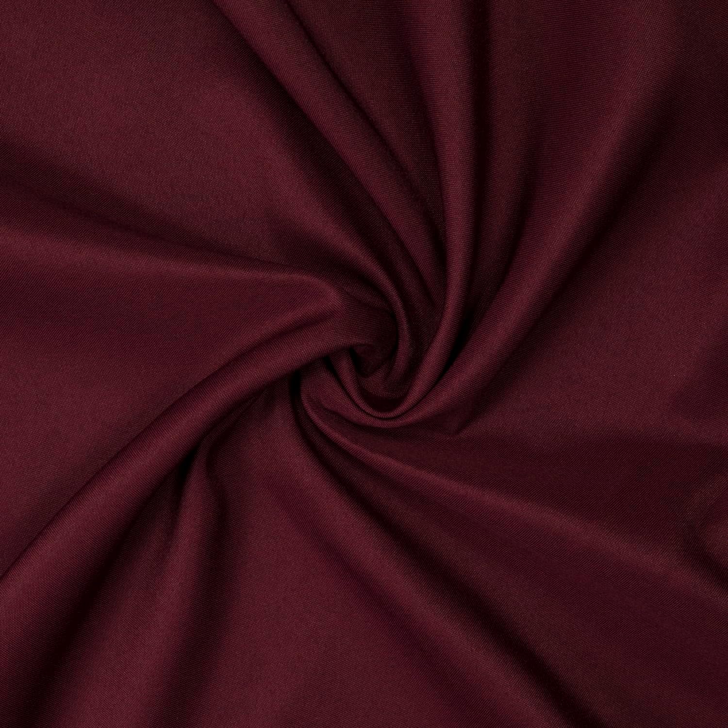Thumbnail 3 de Gee Di Moda 85 x 85 Inch Burgundy Square Tablecloth: Heavy-Duty, Washable Polyester for Large Tables