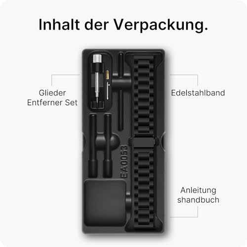 Detalle 2 de Fullmosa Edelstahl-Uhrenarmband 22 mm – Robust, edel und vielseitig kompatibel
