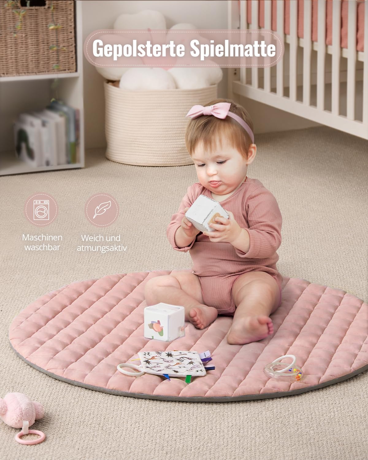 Detalle 2 de Blissful Diary Spielbogen Baby 6 Spielzeuge