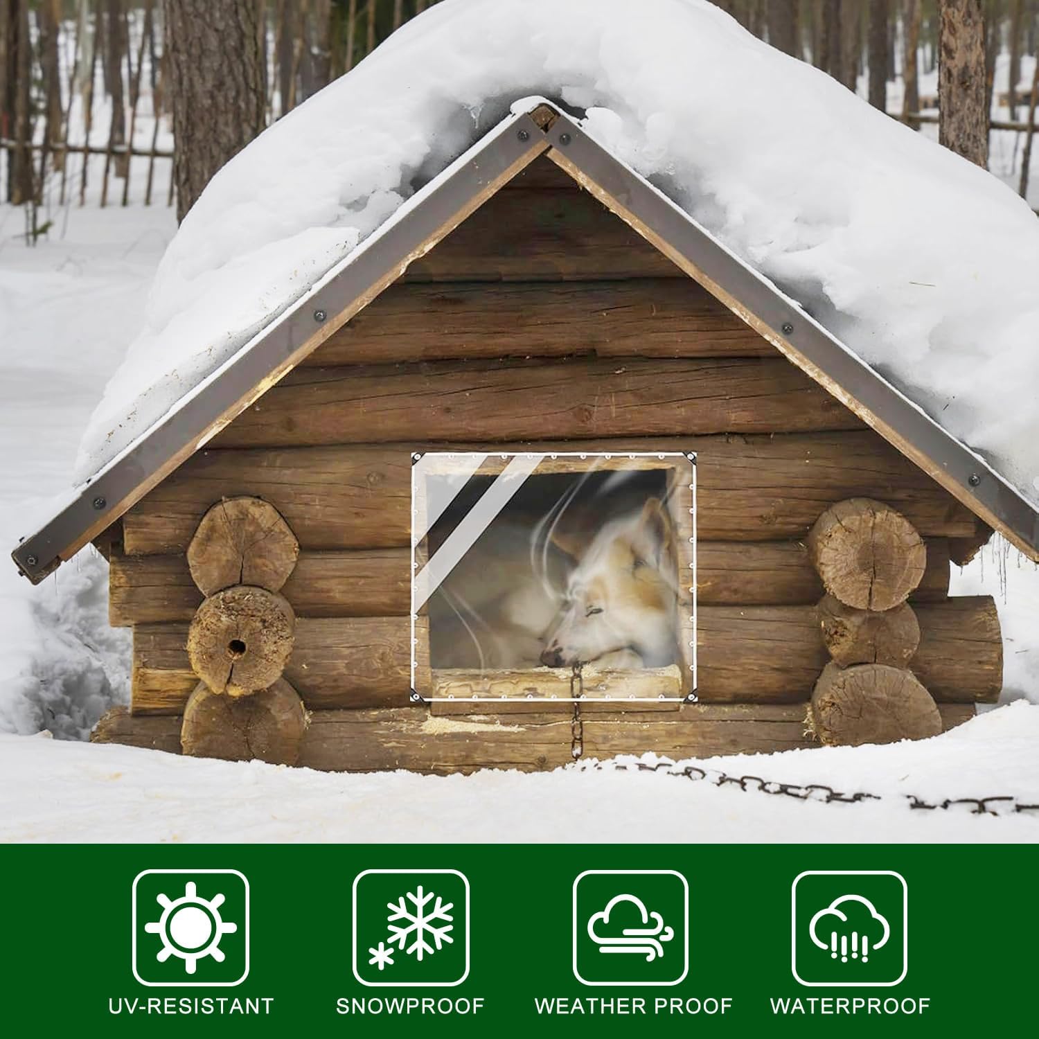 Detalle 2 de Clear Tarp, 4 x 10 ft