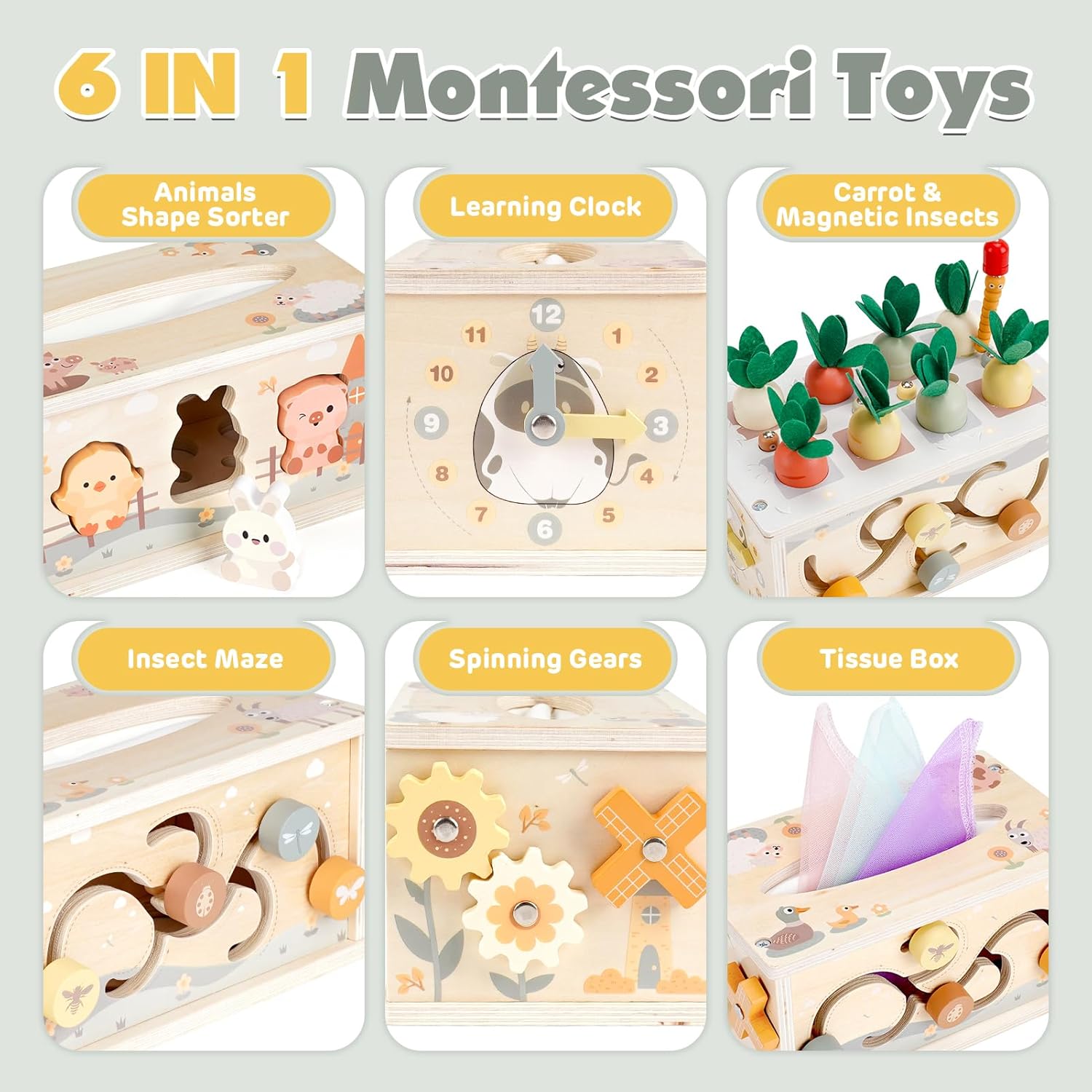 Detalle 2 de Vanplay Montessori Spielzeug 12 Monate