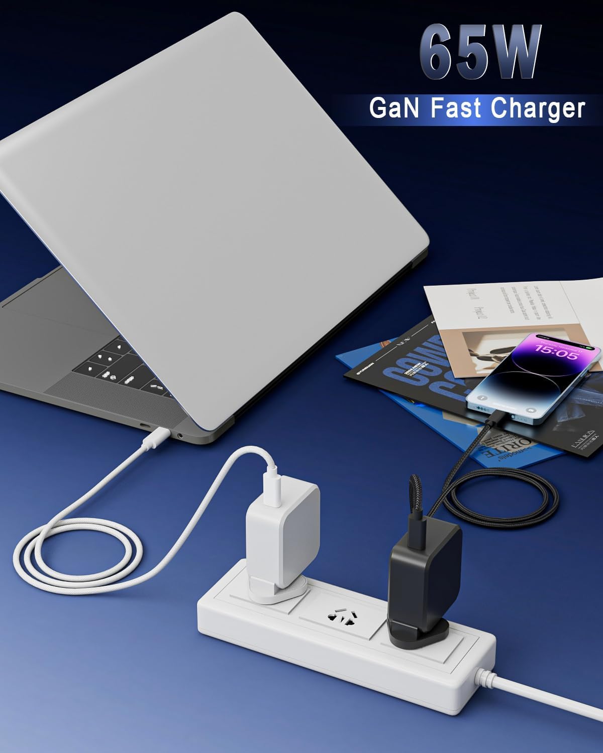 Thumbnail 5 de 65W USB C GaN fast charger