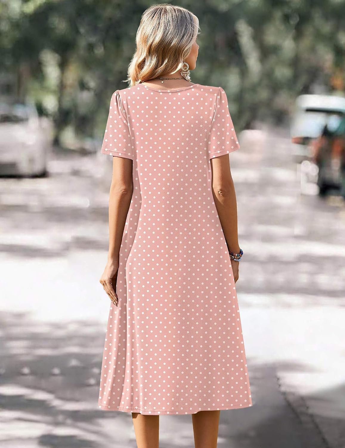 Thumbnail 5 de Zeagoo Summer Dress for Women: Floral Midi Sundress with Pockets and V-Neck