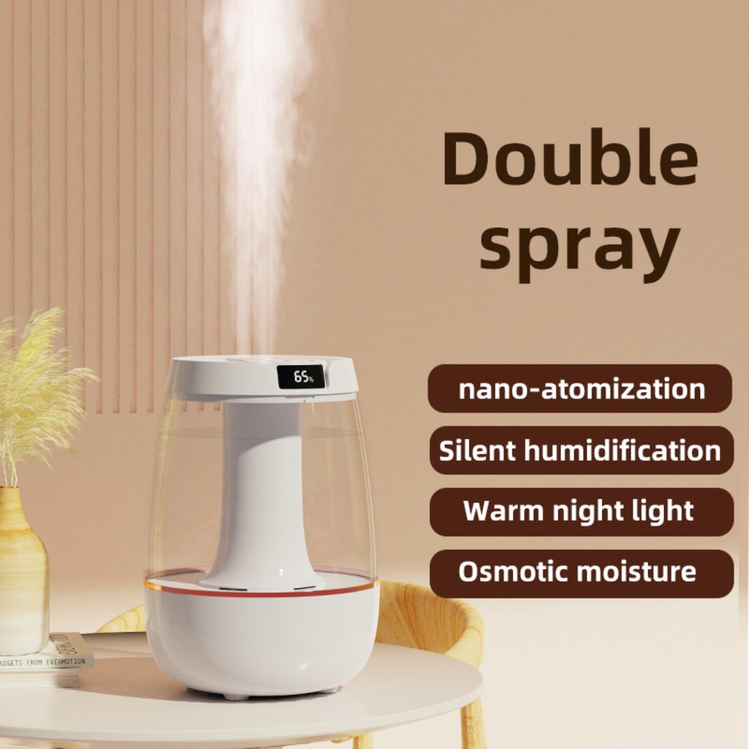 Thumbnail 2 de Valtreecho 3L Humidifier for Bedroom — Ultra-Quiet, Night Light, Auto Shut-Off