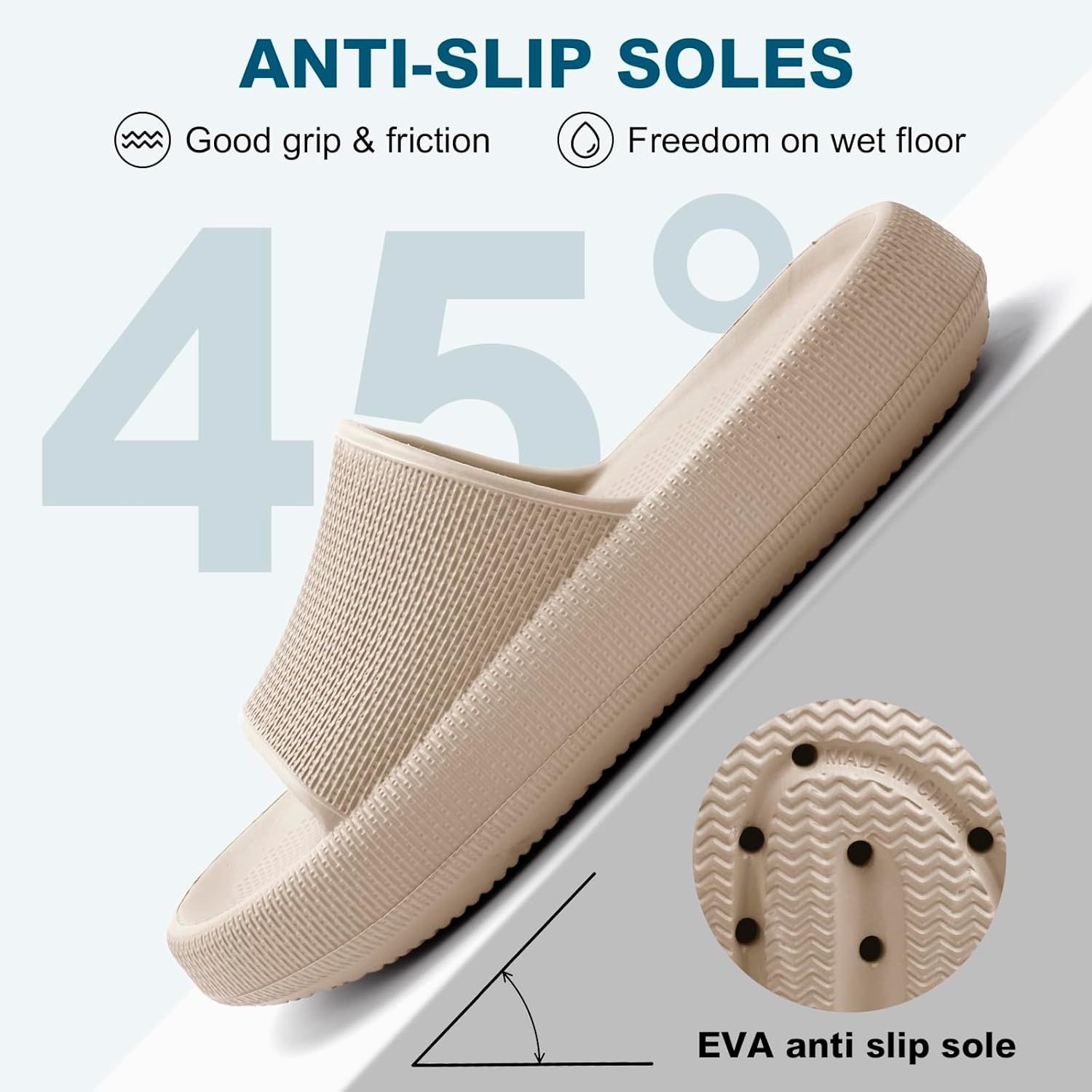 Detalle de HEOAARG Claquettes/Chaussons Nuage Léger – Confort Eva pour Maison, Jardin et Plage