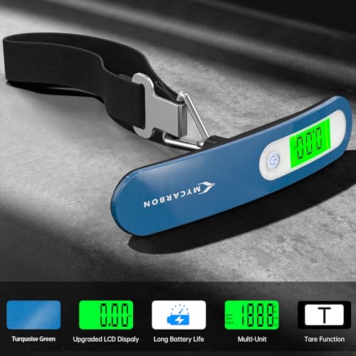 Thumbnail 2 de MYCARBON Luggage Scale Portable Digital Suitcase Scales – 50kg/110lb with Backlit LCD