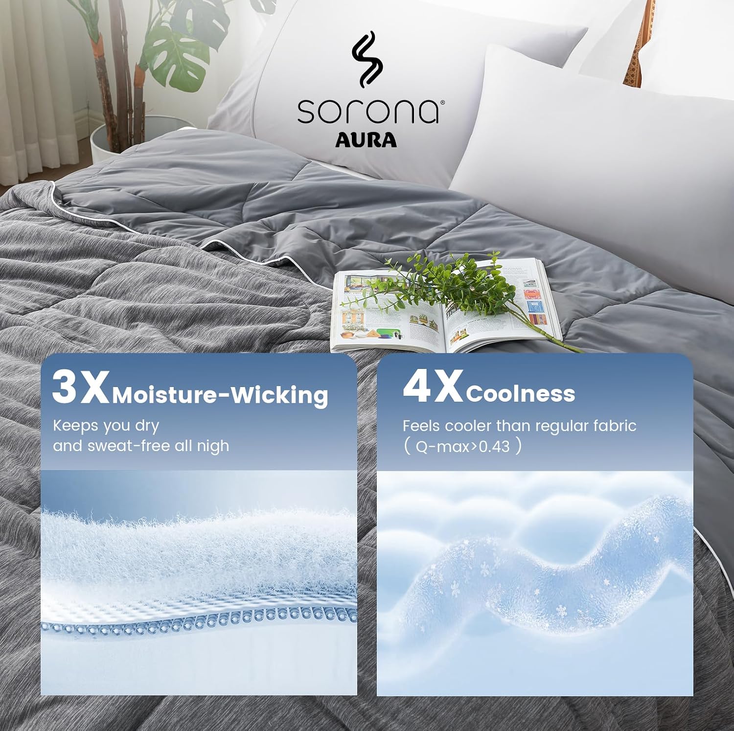 Detalle 2 de Amélie Home Cooling Comforter Queen