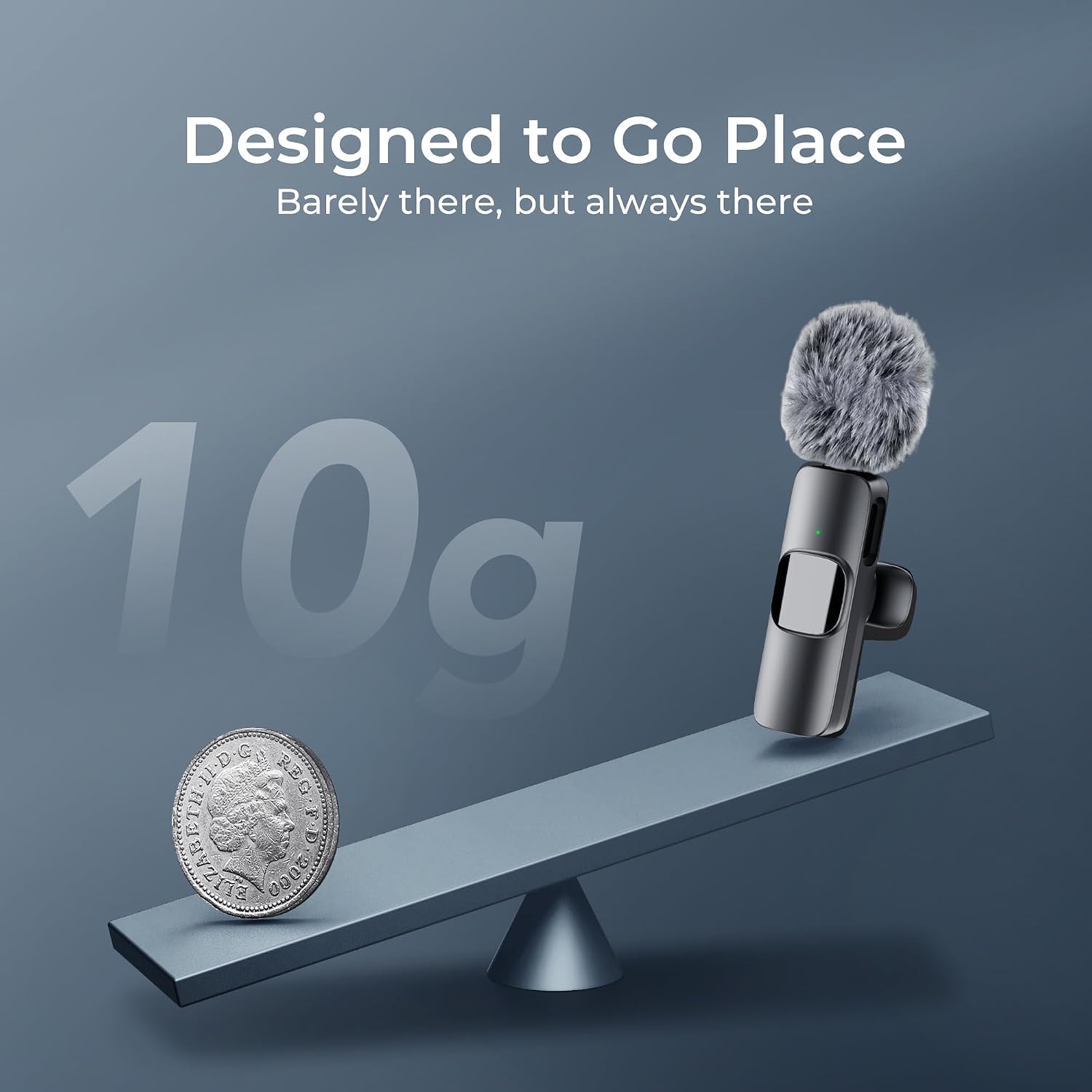 Detalle 2 de YRF Wireless Lavalier Microphone for iPhone, iPad and Android — Crystal Sound with Noise Reduction